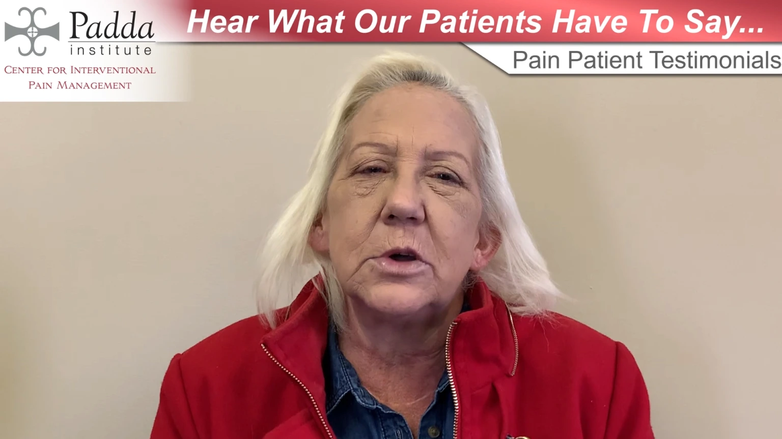 Real Patient Testimony on Pain Relief - Padda Institute
