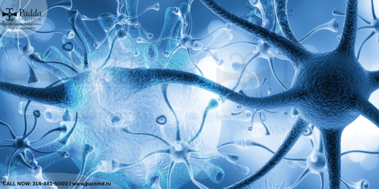 Illustration of interconnected neurons against a blue background