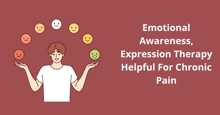Illustrated card on emotional awareness and expression therapy for chronic pain