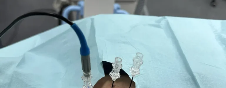 Sterile procedure setup in the image-guided suite at Padda Institute, St. Louis