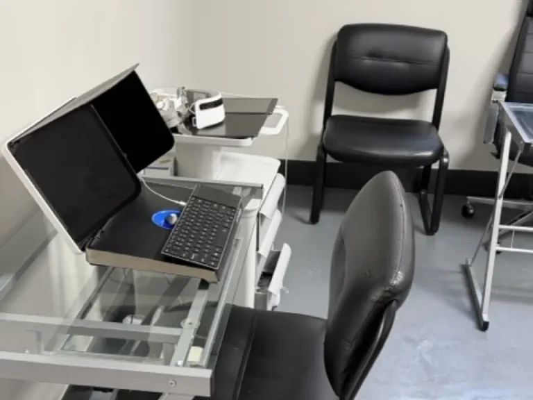Cognivue [Cognitive and Memory Testing] cognitive assessment station at Padda Institute, St. Louis
