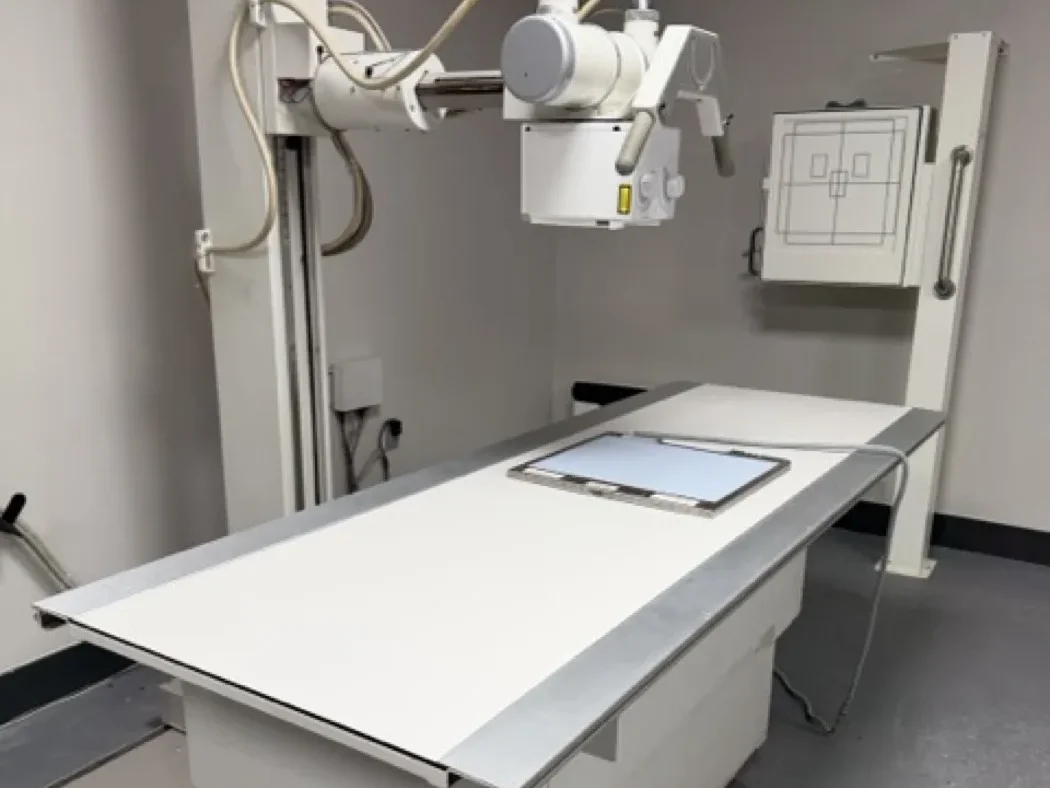 Digital whole body X-ray room used for spinal imaging at Padda Institute, 4477 Woodson Road, St. Louis, MO 63134