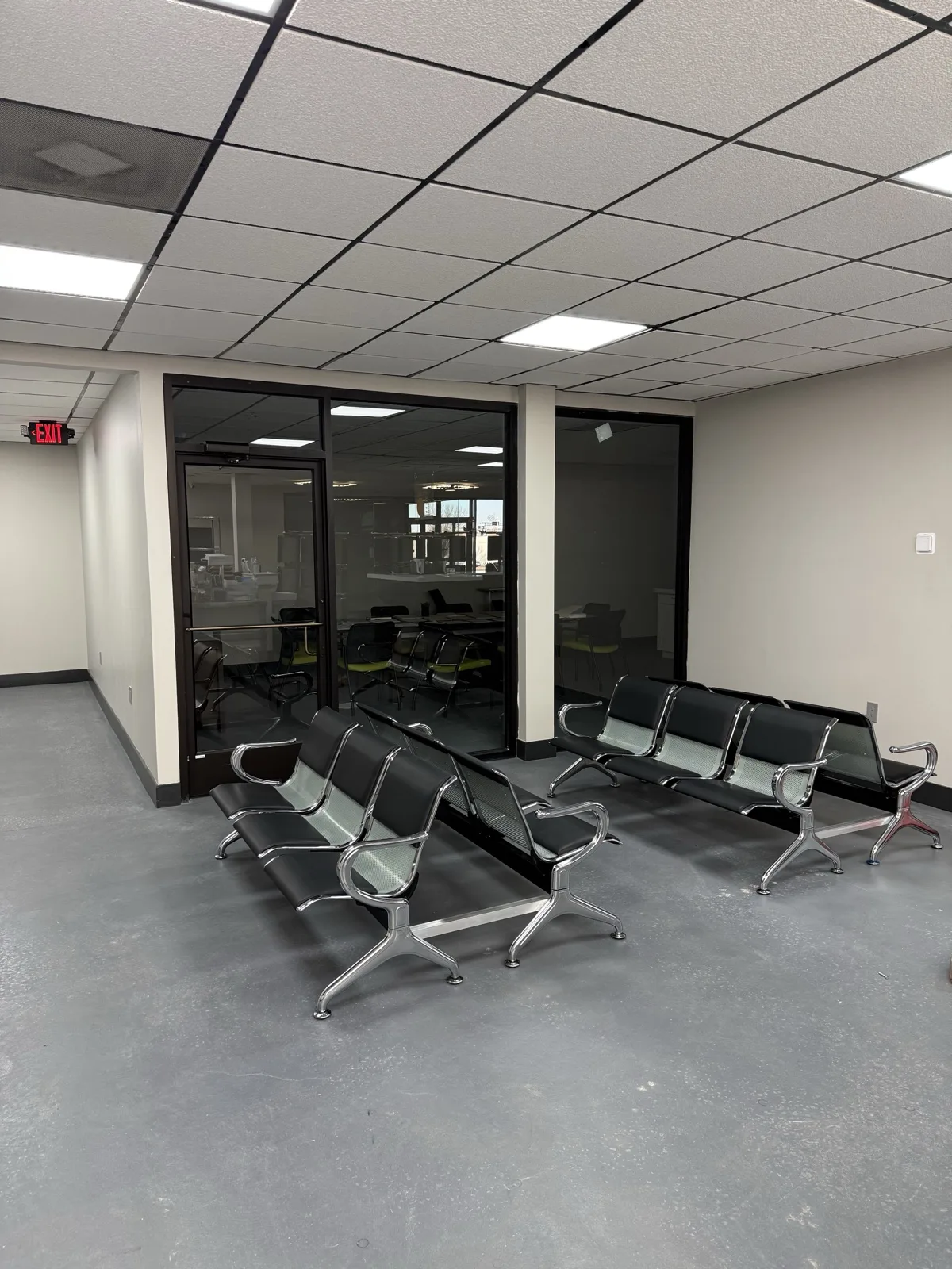 Patient waiting area at the Padda Institute Center for Interventional Pain Management on Woodson Road, St. Louis